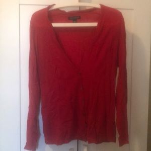 Banana Republic Red Cardigan